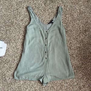 Forever 21 green romper